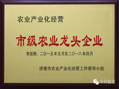 公司通過“市級農(nóng)業(yè)龍頭企業(yè)”期滿監(jiān)測